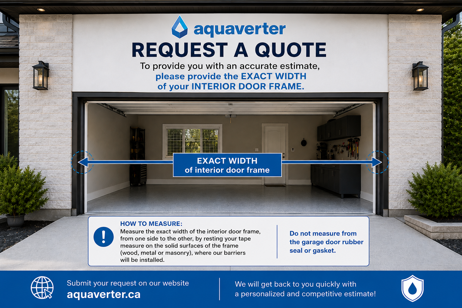 Garage opening measurement guide