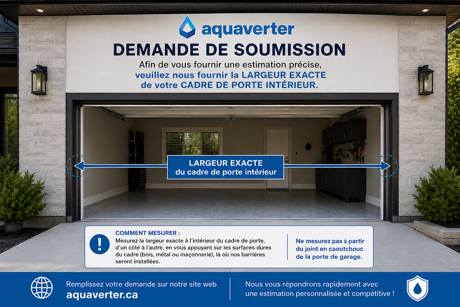 Garage opening measurement guide