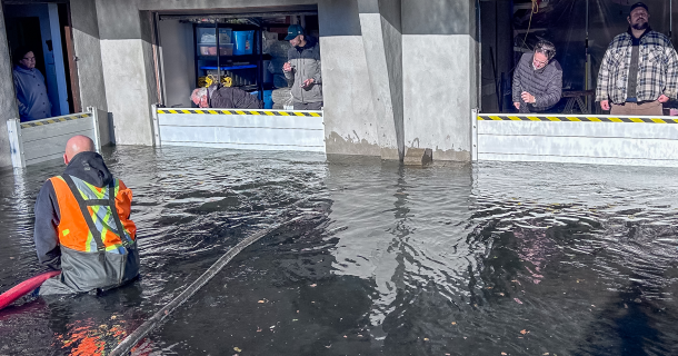 Aquaverter flood barrier tested with the City of Montreal and Ecohabitation
